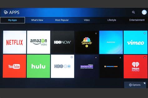 Apps for samsung smart tv download - To search for apps and install them on your Samsung Smart TV, follow the steps below: Turn on your Samsung Smart TV. Press the “Home” button on your directional pad. Press the “Left” arrow ...